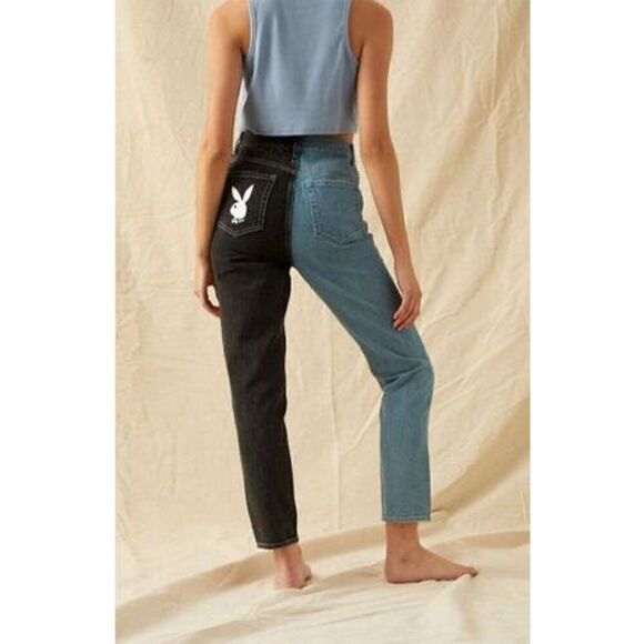 Playboy By PacSun Two-Tone Ultra High Waisted Slim Fit Jeans Size 24 - Picture 7 of 8